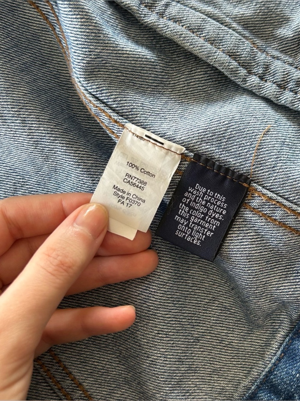 Madewell The Jean Jacket in Blue Pinter Wash - Size S - Picture 11 of 12